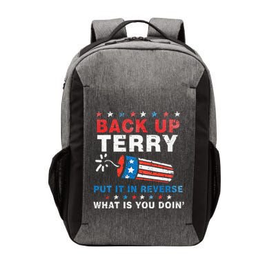 Back It Up Terry Put It In Reverse July 4th Fireworks Terry Vector Backpack