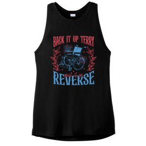 Back It Up Terry Put In Reverse 4th Of July Ladies PosiCharge Tri-Blend Wicking Tank