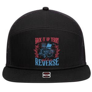 Back It Up Terry Put In Reverse 4th Of July 7 Panel Mesh Trucker Snapback Hat