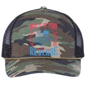 Back It Up Terry Put In Reverse 4th Of July Retro Rope Trucker Hat Cap