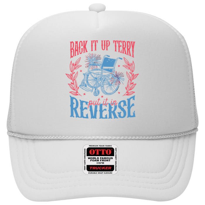 Back It Up Terry Put In Reverse 4th Of July High Crown Mesh Back Trucker Hat