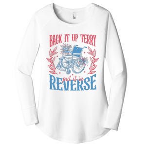 Back It Up Terry Put In Reverse 4th Of July Women's Perfect Tri Tunic Long Sleeve Shirt