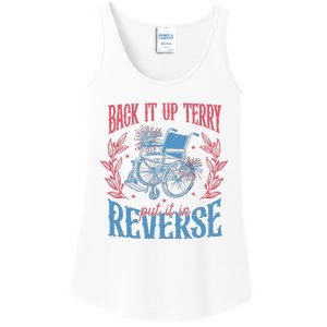 Back It Up Terry Put In Reverse 4th Of July Ladies Essential Tank