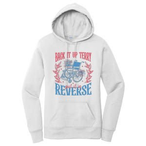 Back It Up Terry Put In Reverse 4th Of July Women's Pullover Hoodie