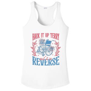 Back It Up Terry Put In Reverse 4th Of July Ladies PosiCharge Competitor Racerback Tank