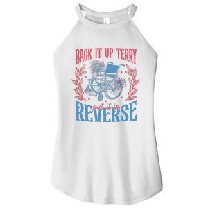 Back It Up Terry Put In Reverse 4th Of July Women's Perfect Tri Rocker Tank