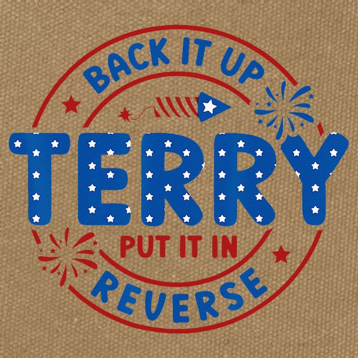 Back It Up Terry Put It In Reverse 4th Of July For Men Women Cotton Canvas Backpack