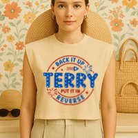Back It Up Terry Put It In Reverse 4th Of July For Men Women Garment-Dyed Women's Muscle Tee