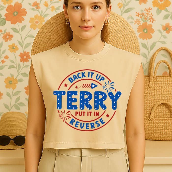 Back It Up Terry Put It In Reverse 4th Of July For Men Women Garment-Dyed Women's Muscle Tee