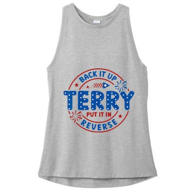 Back It Up Terry Put It In Reverse 4th Of July For Men Women Ladies PosiCharge Tri-Blend Wicking Tank