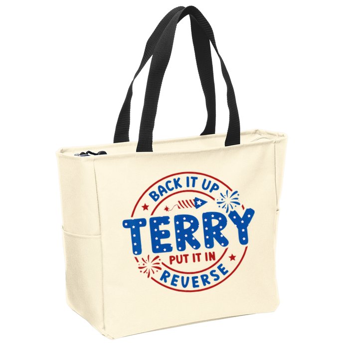 Back It Up Terry Put It In Reverse 4th Of July For Men Women Zip Tote Bag