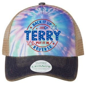 Back It Up Terry Put It In Reverse 4th Of July For Men Women Legacy Tie Dye Trucker Hat