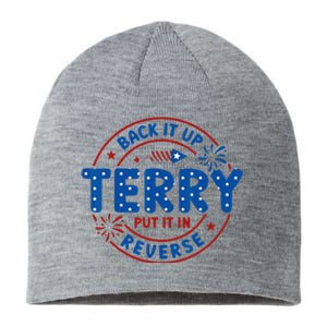 Back It Up Terry Put It In Reverse 4th Of July For Men Women Sustainable Beanie