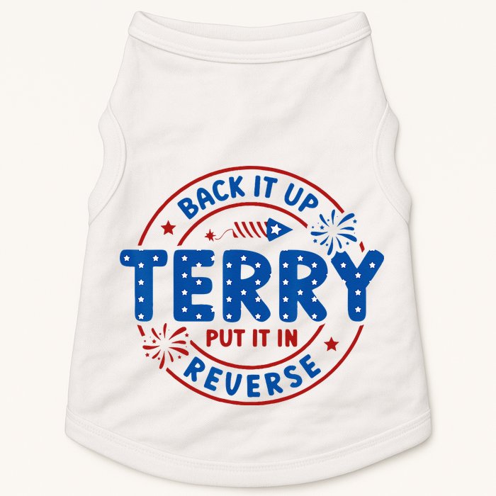 Back It Up Terry Put It In Reverse 4th Of July For Men Women Doggie Tank