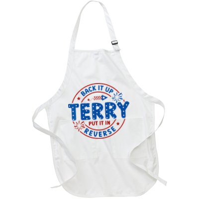 Back It Up Terry Put It In Reverse 4th Of July For Men Women Full-Length Apron With Pockets