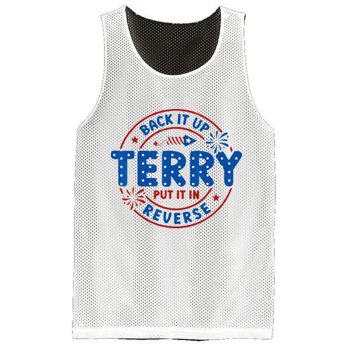 Back It Up Terry Put It In Reverse 4th Of July For Men Women Mesh Reversible Basketball Jersey Tank