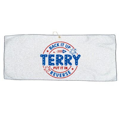 Back It Up Terry Put It In Reverse 4th Of July For Men Women Large Microfiber Waffle Golf Towel