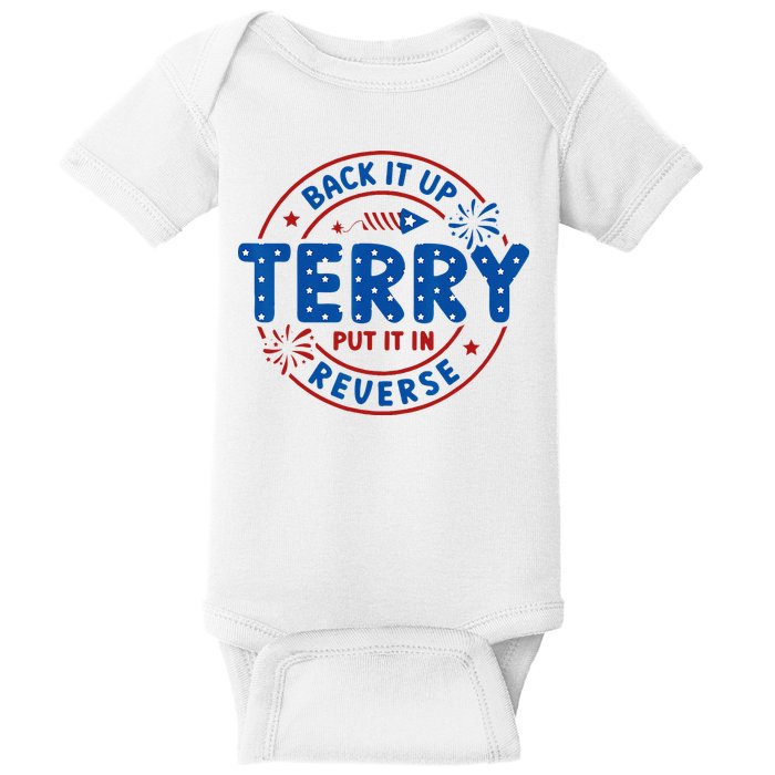 Back It Up Terry Put It In Reverse 4th Of July For Men Women Baby Bodysuit