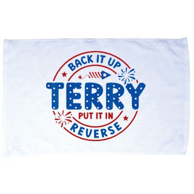 Back It Up Terry Put It In Reverse 4th Of July For Men Women Microfiber Hand Towel