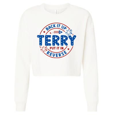 Back It Up Terry Put It In Reverse 4th Of July For Men Women Cropped Pullover Crew