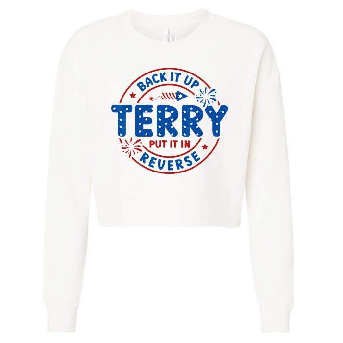 Back It Up Terry Put It In Reverse 4th Of July For Men Women Cropped Pullover Crew