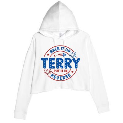 Back It Up Terry Put It In Reverse 4th Of July Crop Fleece Hoodie