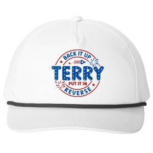 Back It Up Terry Put It In Reverse 4th Of July Snapback Five-Panel Rope Hat