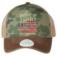 Back It Up Terry Put It In Reverse Firework Usa 4th Of July Legacy Tie Dye Trucker Hat