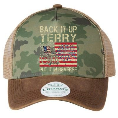 Back It Up Terry Put It In Reverse Firework Usa 4th Of July Legacy Tie Dye Trucker Hat