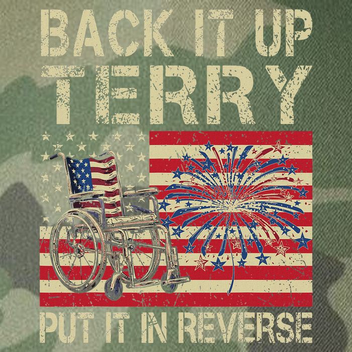 Back It Up Terry Put It In Reverse Firework Usa 4th Of July Legacy Tie Dye Trucker Hat