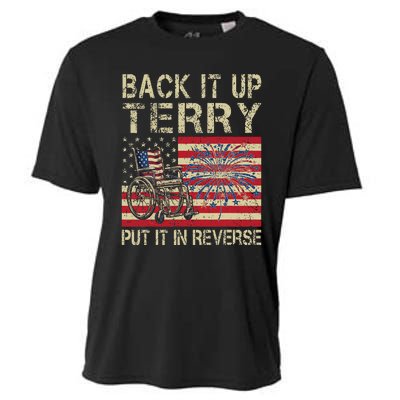 Back It Up Terry Put It In Reverse Firework Usa 4th Of July Cooling Performance Crew T-Shirt