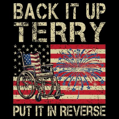 Back It Up Terry Put It In Reverse Firework Usa 4th Of July T-Shirt