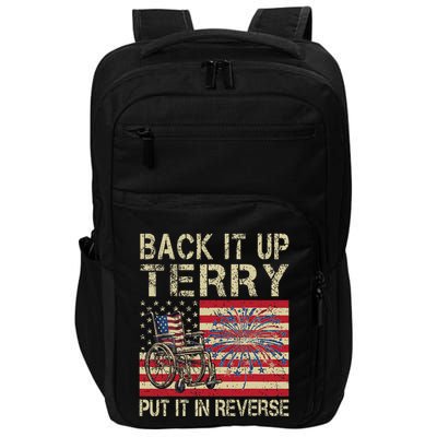Back It Up Terry Put It In Reverse Firework Usa 4th Of July Impact Tech Backpack