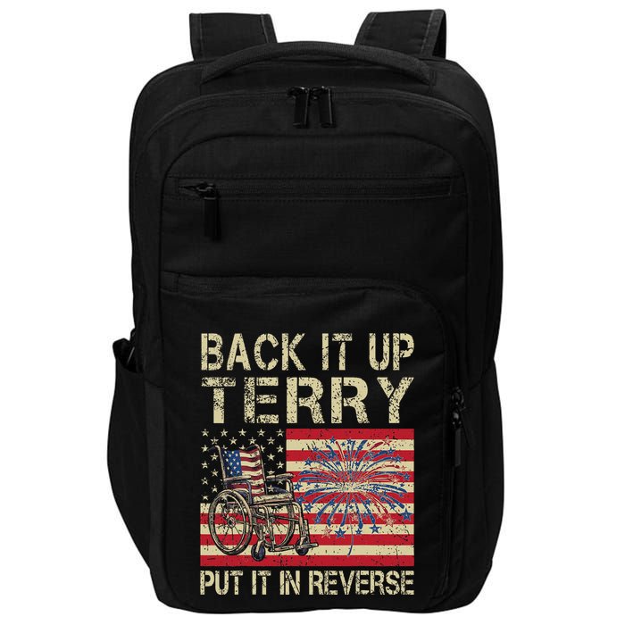 Back It Up Terry Put It In Reverse Firework Usa 4th Of July Impact Tech Backpack