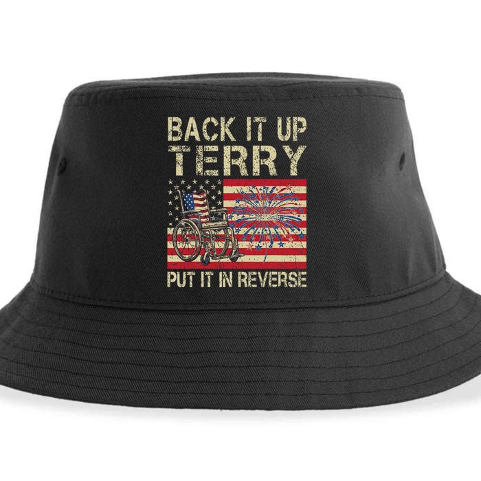 Back It Up Terry Put It In Reverse Firework Usa 4th Of July Sustainable Bucket Hat