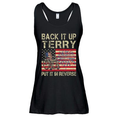 Back It Up Terry Put It In Reverse Firework Usa 4th Of July Ladies Essential Flowy Tank