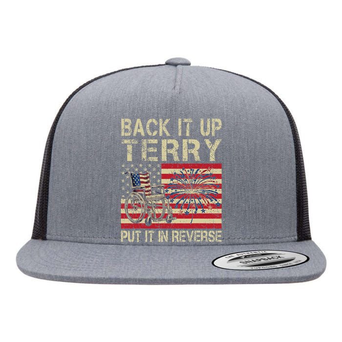 Back It Up Terry Put It In Reverse Firework Usa 4th Of July Flat Bill Trucker Hat