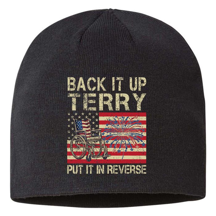 Back It Up Terry Put It In Reverse Firework Usa 4th Of July Sustainable Beanie