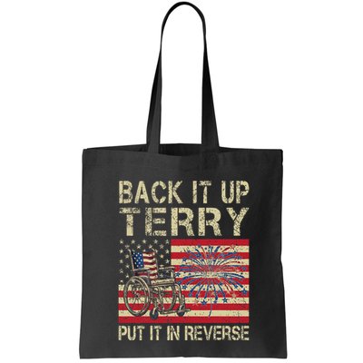 Back It Up Terry Put It In Reverse Firework Usa 4th Of July Bag