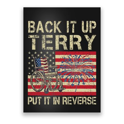 Back It Up Terry Put It In Reverse Firework Usa 4th Of July Poster