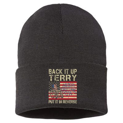 Back It Up Terry Put It In Reverse Firework Usa 4th Of July Sustainable Knit Beanie