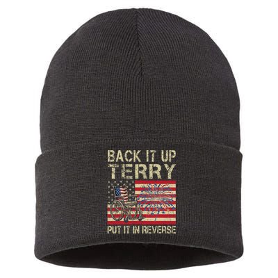 Back It Up Terry Put It In Reverse Firework Usa 4th Of July Sustainable Knit Beanie