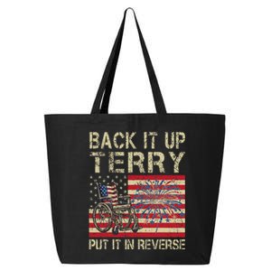 Back It Up Terry Put It In Reverse Firework Usa 4th Of July 25L Jumbo Tote