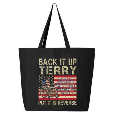 Back It Up Terry Put It In Reverse Firework Usa 4th Of July 25L Jumbo Tote