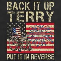 Back It Up Terry Put It In Reverse Firework Usa 4th Of July 25L Jumbo Tote