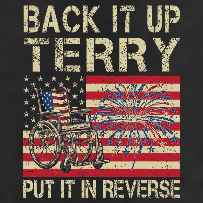 Back It Up Terry Put It In Reverse Firework Usa 4th Of July 25L Jumbo Tote