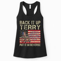 Back It Up Terry Put It In Reverse Firework Usa 4th Of July Womens Tank Top
