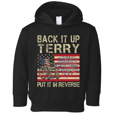 Back It Up Terry Put It In Reverse Firework Usa 4th Of July Toddler Hoodie