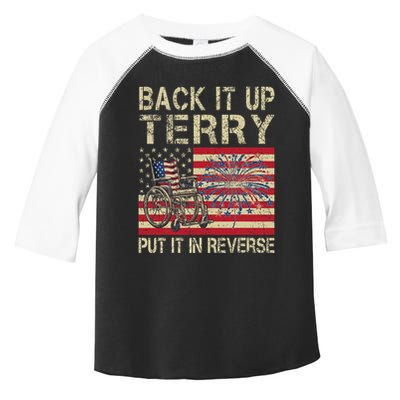 Back It Up Terry Put It In Reverse Firework Usa 4th Of July Toddler Fine Jersey T-Shirt