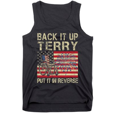 Back It Up Terry Put It In Reverse Firework Usa 4th Of July Tank Top